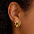 Irregular Coiled-line Earrings
