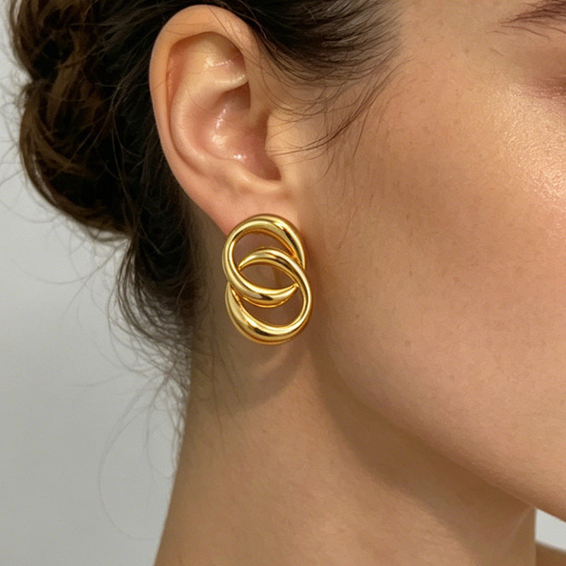 Wrapped Statement Earrings