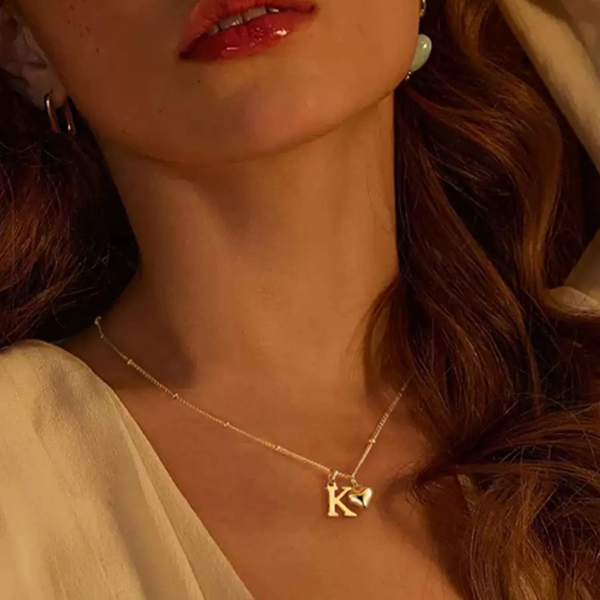 Gold-plated Simple Letter Necklace