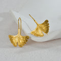 Ginkgo Leaf Stud Earrings