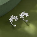 Needle Flower Stud Earrings