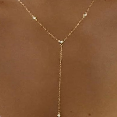 Elegant Pendant Necklace with Zircon