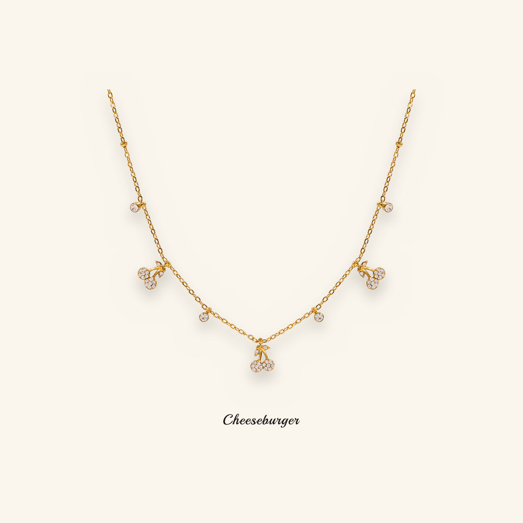 Gold-plated Cherry Necklace