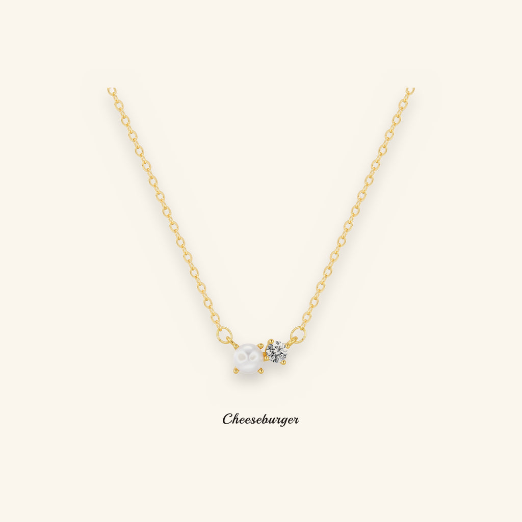 Pearl and Zircon Necklace
