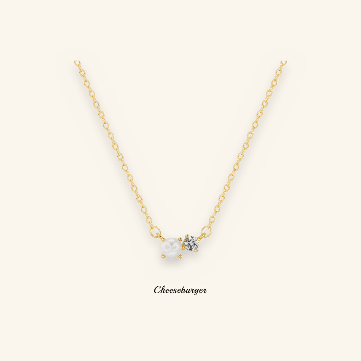 Pearl and Zircon Necklace