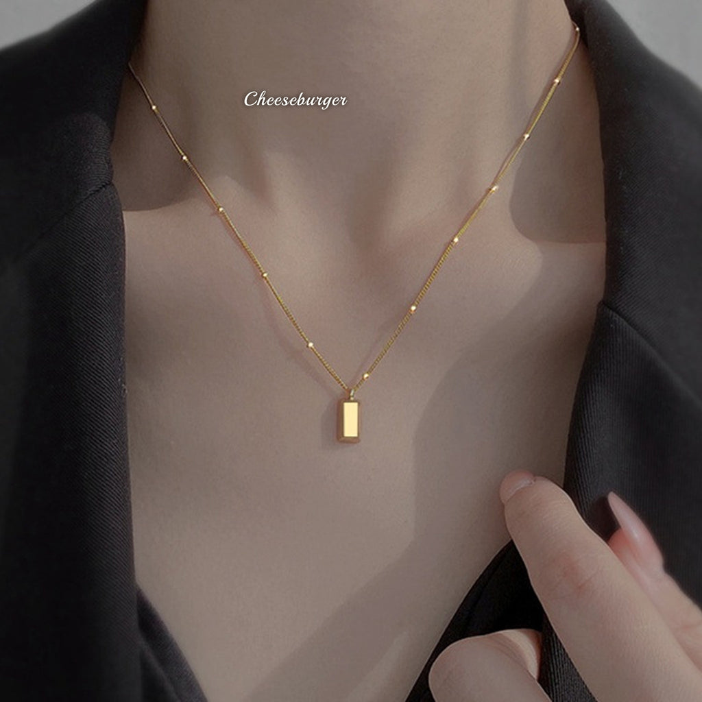 Mini Bar Pendant Necklace