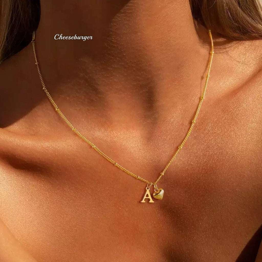 Gold-plated Simple Letter Necklace