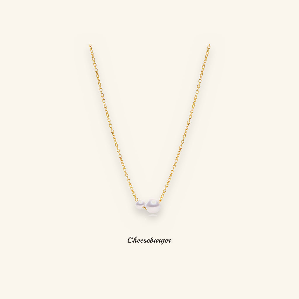 Adjustable Sliding Necklace with Pearls