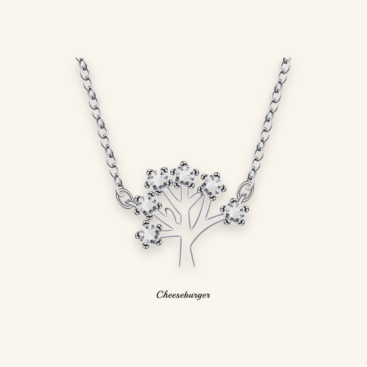 Silver Winter Tree Necklace